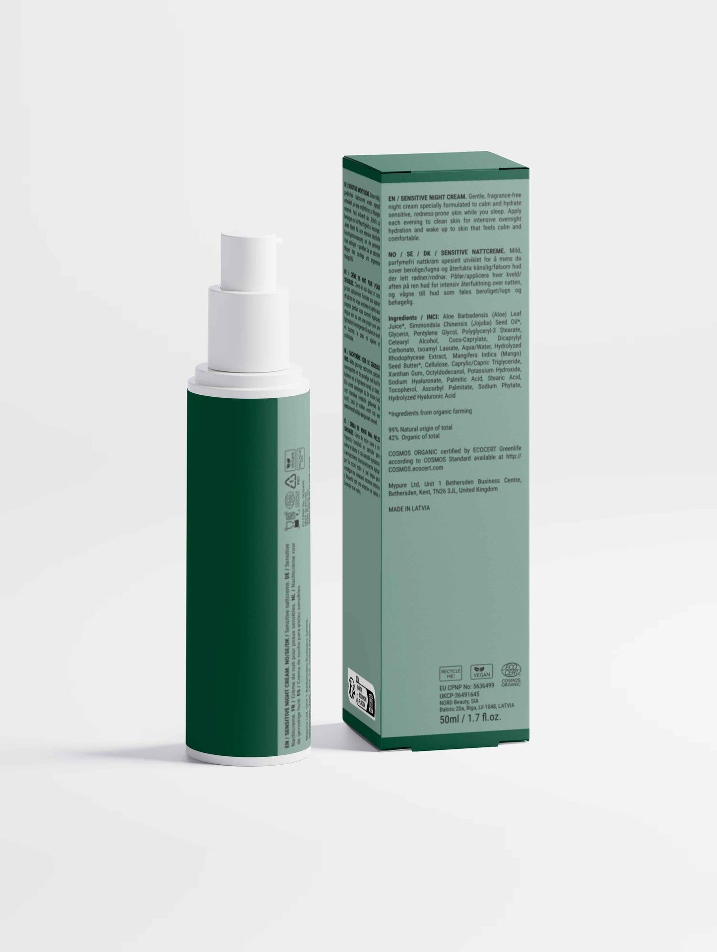 Sensitive Skin Overnight Cream, Fragrance-Free