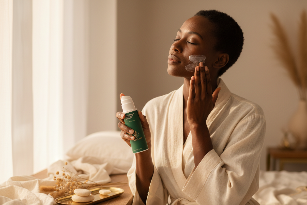 NOELARI Lifestyle - Woman Applying Cleanser